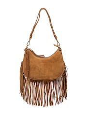 Cultured London Brown Alondra Suede Evening and Clutch Bag - Image 4 of 7