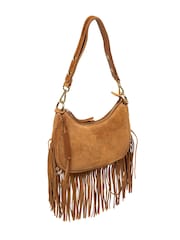 Cultured London Brown Alondra Suede Evening and Clutch Bag - Image 5 of 7