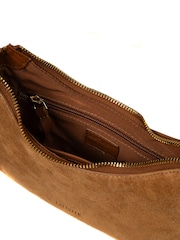 Cultured London Brown Alondra Suede Evening and Clutch Bag - Image 7 of 7