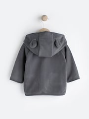 Charcoal Grey Hooded Cosy Fleece Baby Jacket (0mths-2yrs) - Image 2 of 7