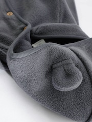 Charcoal Grey Hooded Cosy Fleece Baby Jacket (0mths-2yrs) - Image 4 of 7