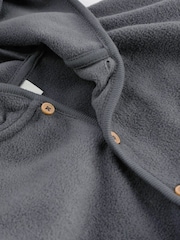Charcoal Grey Hooded Cosy Fleece Baby Jacket (0mths-2yrs) - Image 5 of 7