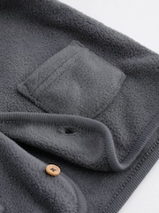 Charcoal Grey Hooded Cosy Fleece Baby Jacket (0mths-2yrs) - Image 7 of 7