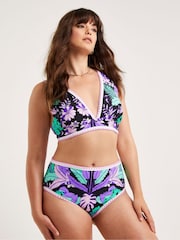 Figleaves Frida Purple High Waist Bikini Briefs - Image 1 of 4