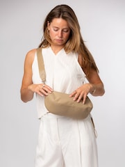 Cultured London Natural Nuala Leather Cross-Body Bag - Image 1 of 6