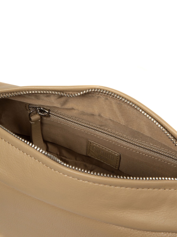Cultured London Natural Nuala Leather Cross-Body Bag - Image 6 of 6 Cultured London Natural Nuala Leather Cross-Body Bag - Image 6 of 6