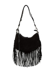 Cultured London Black Alondra Suede Evening and Clutch Bag - Image 3 of 6
