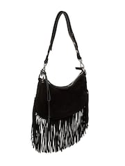 Cultured London Black Alondra Suede Evening and Clutch Bag - Image 5 of 6
