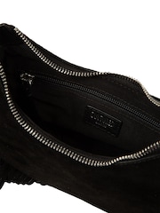 Cultured London Black Alondra Suede Evening and Clutch Bag - Image 6 of 6