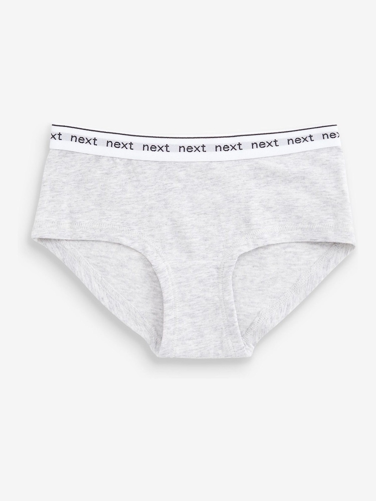Black/White/Grey Hipster Briefs 7 Pack (2-16yrs) - Image 1 of 8