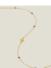 Accessorize 14ct Gold Plated Beaded Long Necklace - Image 2 of 3