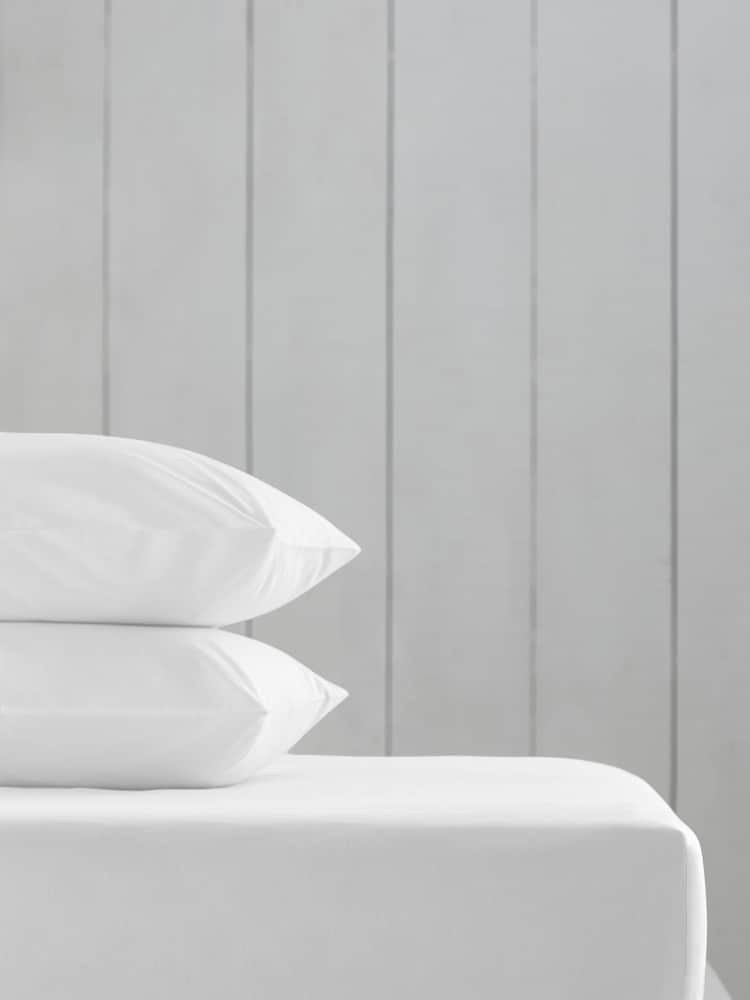 White Cotton Rich Fitted Sheet - Image 1 of 1