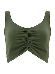 Pour Moi Green Non Adjustable The Buttery Soft Non Wired Sports Bra - Image 3 of 4