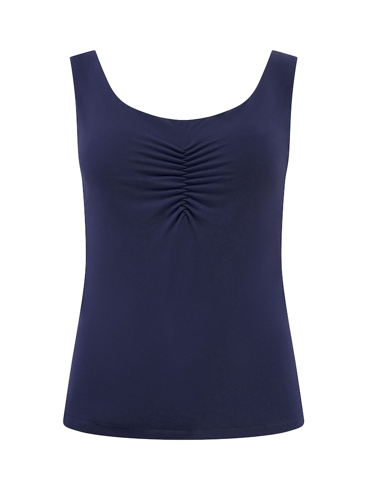 Pour Moi Blue The Buttery Soft Non Wired Hidden Support Vest - Image 2 of 3 Pour Moi Blue The Buttery Soft Non Wired Hidden Support Vest - Image 2 of 3