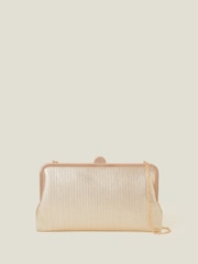 Accessorize Gold Clutch Bag - Image 2 of 4