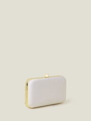 Accessorize Natural Bridal Mrs Hardcase Clutch Bag - Image 3 of 4