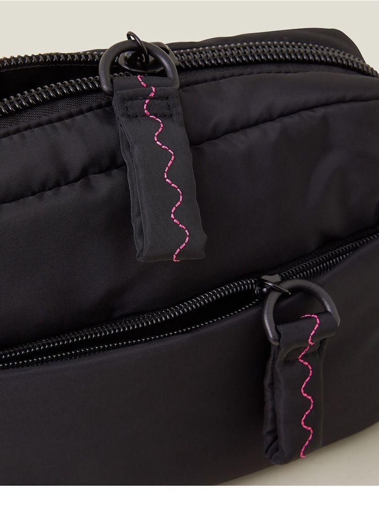 Accessorize Black Nylon Cross-Body Bag - Image 4 of 4