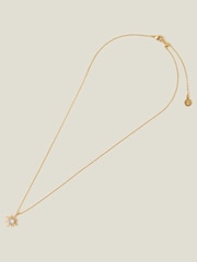 Accessorize 14ct Gold Plated Sparkle Star Pendant Necklace - Image 1 of 3