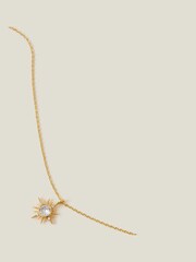 Accessorize 14ct Gold Plated Sparkle Star Pendant Necklace - Image 2 of 3