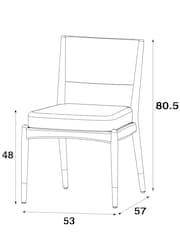 Set of 2 Plush Chenille Moss Flinton Dining Chairs - Image 4 of 8