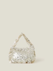 Accessorize Natural Bridal Sequin Bag - Image 2 of 4