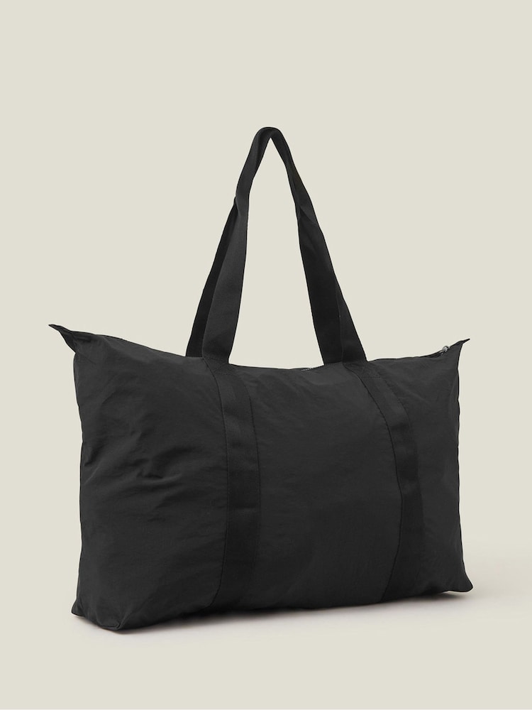 Accessorize Black Packable Travel Weekender Bag - Image 2 of 4
