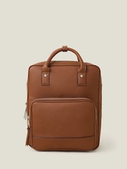 Accessorize Brown Pocket Handle Backpack - Image 2 of 4