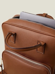 Accessorize Brown Pocket Handle Backpack - Image 4 of 4