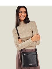Accessorize Black Classic Messenger Bag - Image 1 of 4
