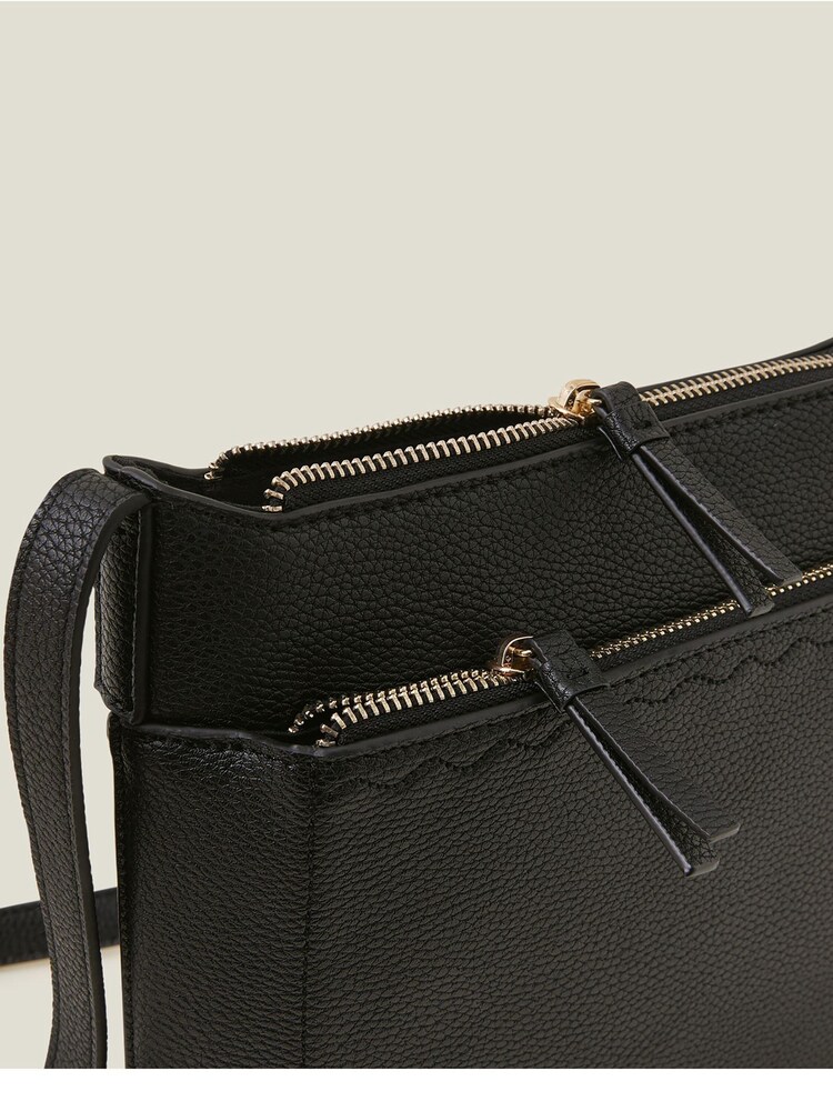 Accessorize Black Classic Messenger Bag - Image 4 of 4
