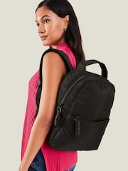 Accessorize Black Classic Nylon Backpack - Image 1 of 4