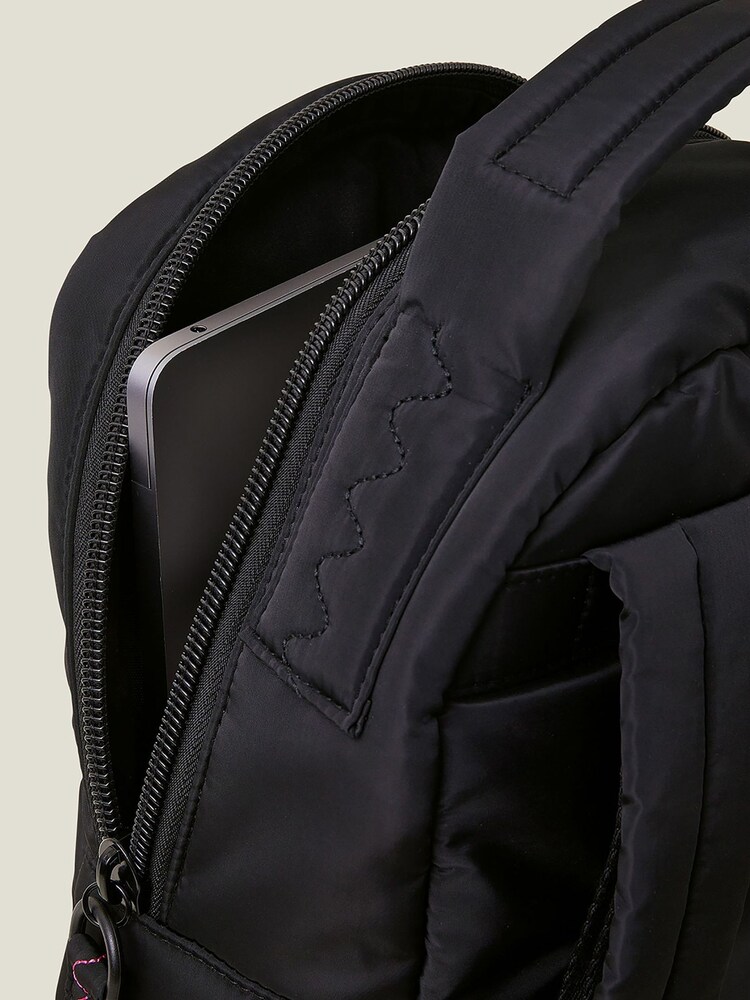 Accessorize Black Classic Nylon Backpack - Image 4 of 4