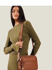Accessorize Brown Cross-Body Camera Bag - Image 4 of 4