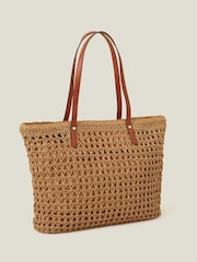 Accessorize Natural Raffia Shoulder Bag - Image 3 of 4