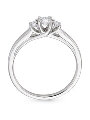 Beaverbrooks 9ct Three Stone Diamond Ring - Image 3 of 5