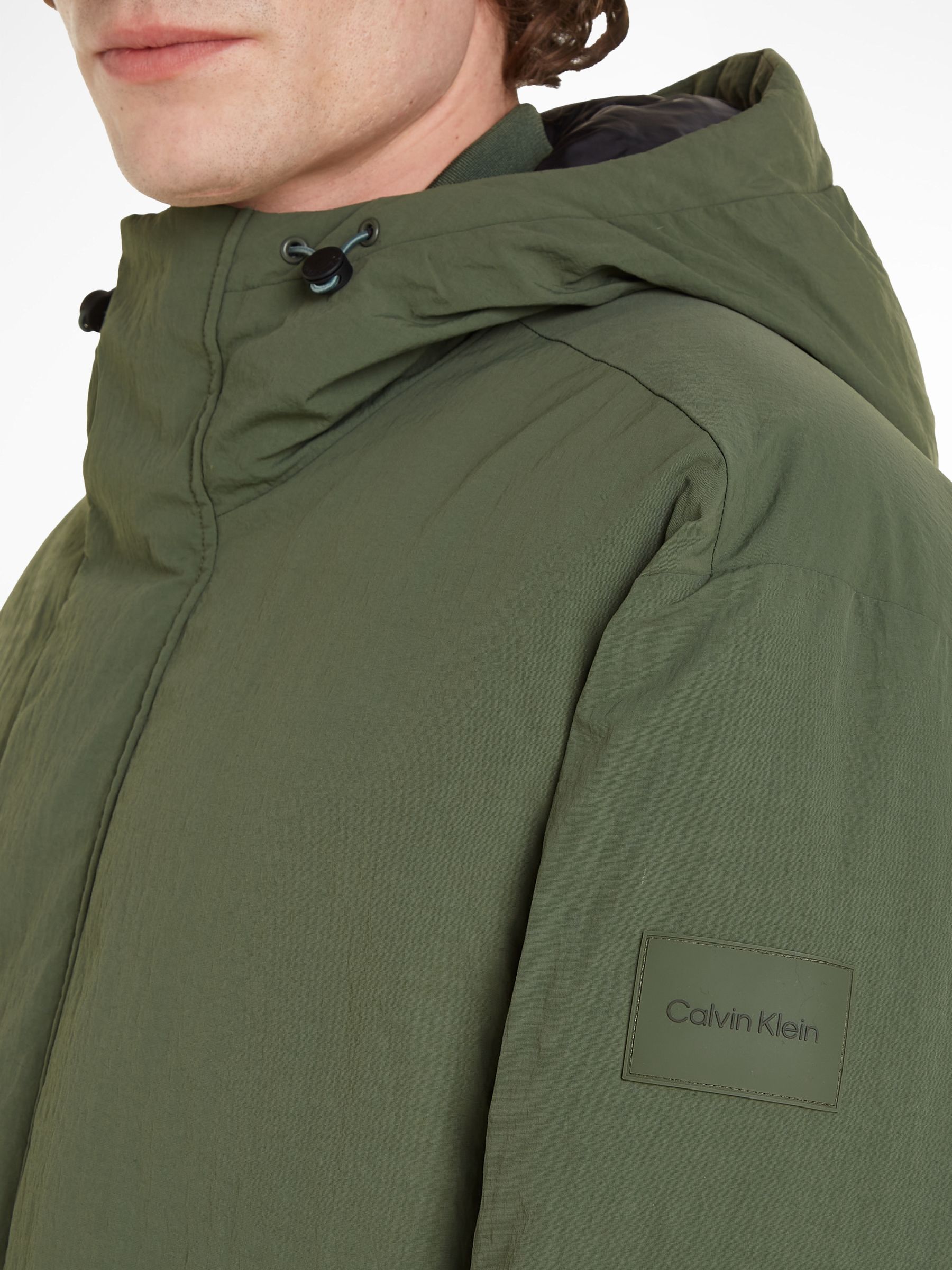 Buy Calvin Klein Green Down Parka Jacket from Next Luxembourg