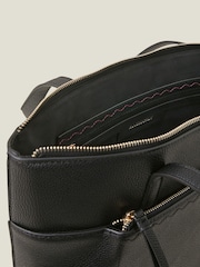 Accessorize Black Front Pocket Tote Bag - Image 4 of 6
