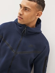 Nike Navy Tech Fleece Zip Through Hoodie - Image 4 of 7