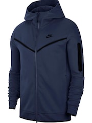Nike Navy Tech Fleece Zip Through Hoodie - Image 6 of 7