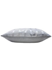 Ashley Wilde Platinum/Silver Meyer Geometric Feather Filled Cushion - Image 3 of 4