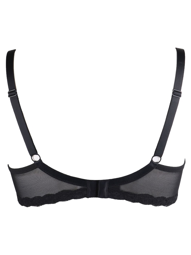 Pour Moi Black Luxe Linear Contour Lightly Padded Bra - Image 5 of 5