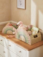 Set of 2 Multi Colour Rainbow Storage Baskets - Image 1 of 4