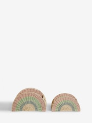 Set of 2 Multi Colour Rainbow Storage Baskets - Image 3 of 4