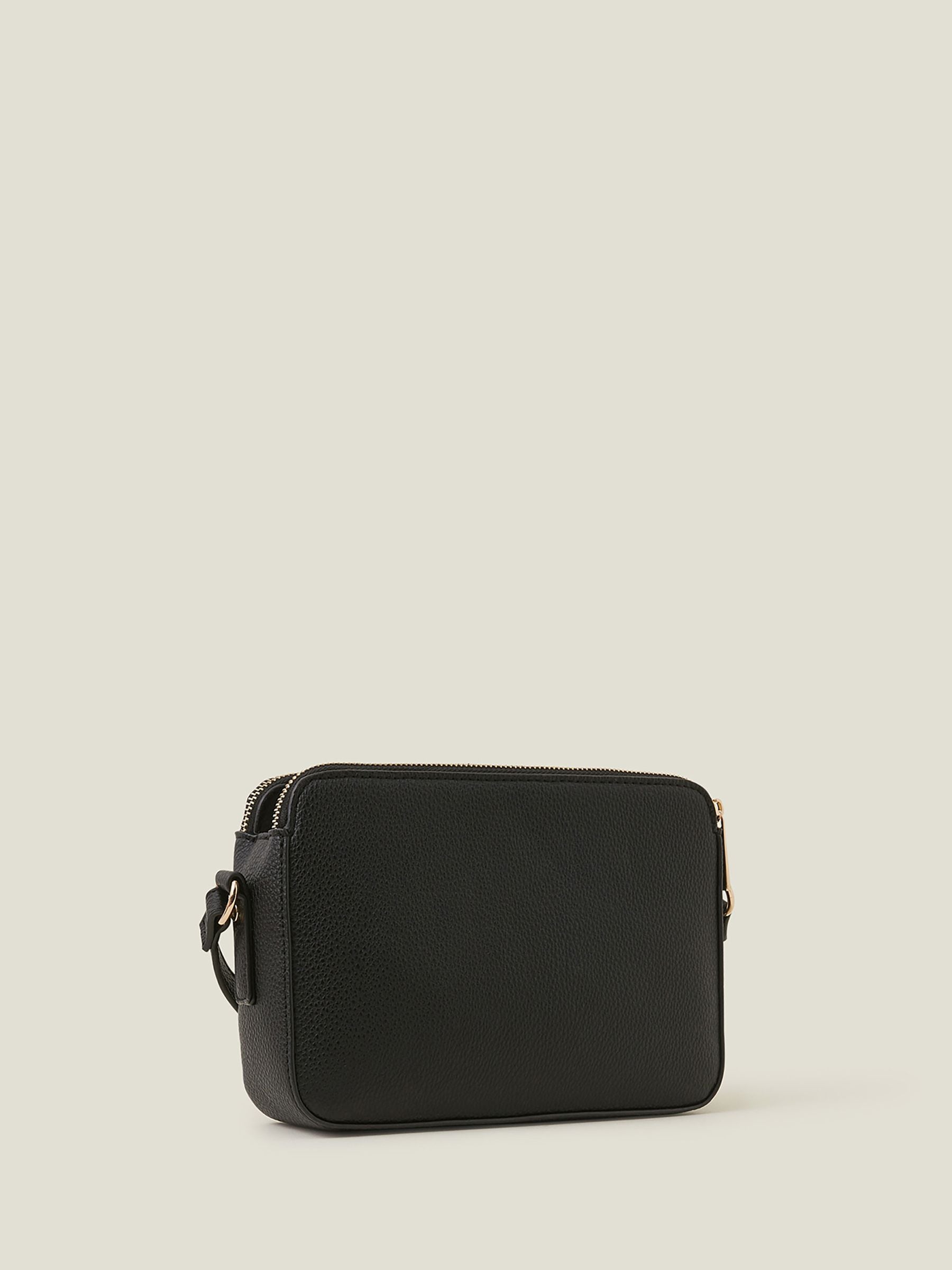 Buy Accessorize Black Suedette Classic Cross-Body Bag from