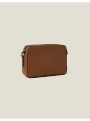 Accessorize Brown Suedette Classic Cross-Body Bag - Image 3 of 4