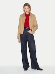 Jigsaw Red Merino Cashmere Cardigan - Image 3 of 5