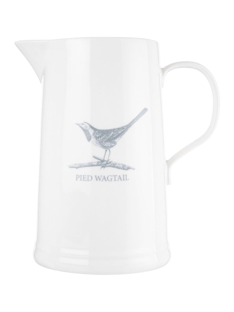 Mary Berry White Garden Pied Wagtail Large Jug - Image 2 of 4
