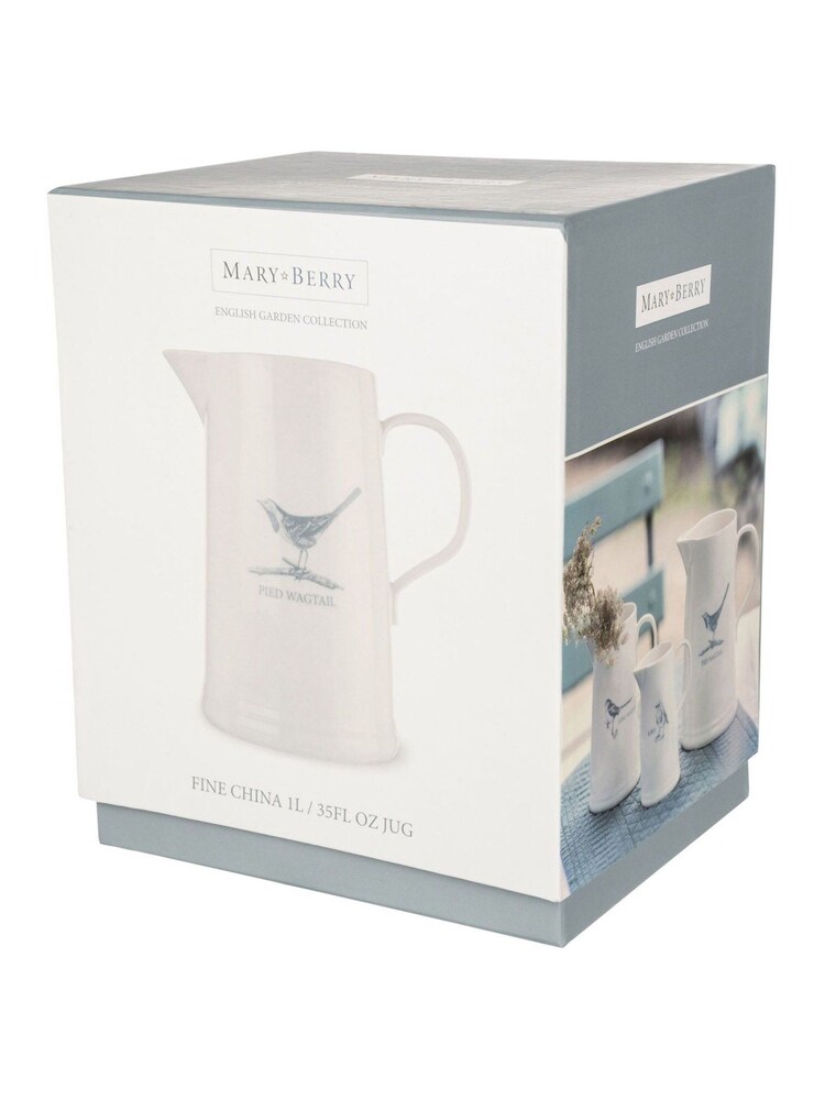 Mary Berry White Garden Pied Wagtail Large Jug - Image 4 of 4 Mary Berry White Garden Pied Wagtail Large Jug - Image 4 of 4