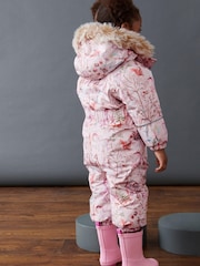 Pink Unicorn Waterproof Printed Snowsuit (3mths-7yrs) - Image 2 of 9