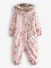 Pink Unicorn Waterproof Printed Snowsuit (3mths-7yrs) - Image 5 of 9